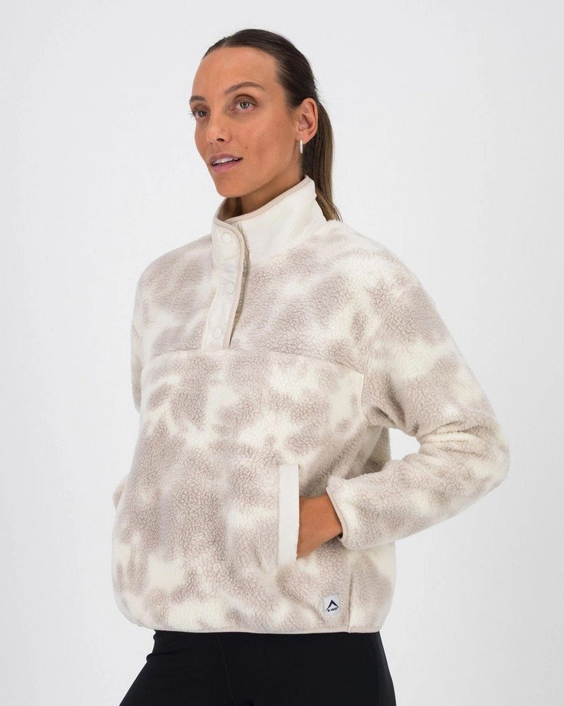 K-Way Women’s Alpine Printed Snap Fleece Top